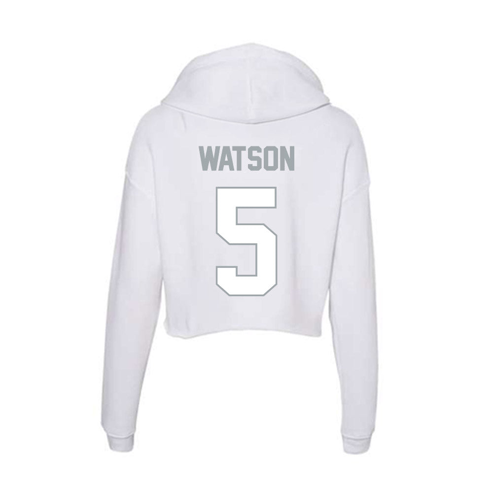 Ohio State - NCAA Women's Basketball : Ava Watson - Classic Shersey Women's Crop Fleece Hoodie-1