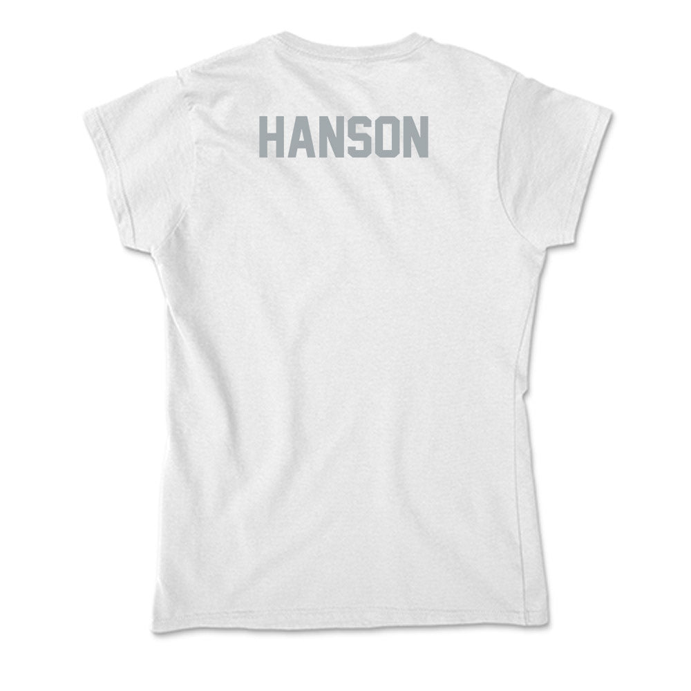 Ohio State - NCAA Men's Swimming & Diving : Rasmus Hanson - Soft Style Women’s T-Shirt-1