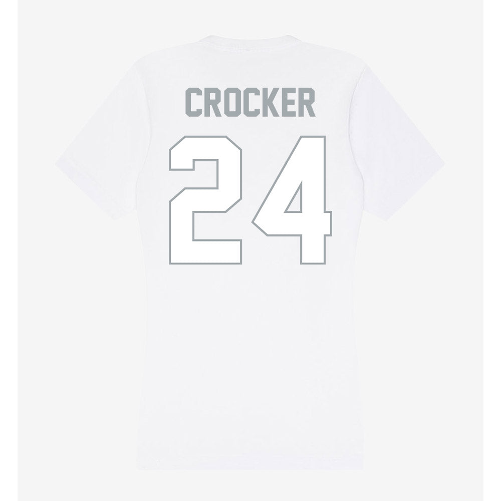 Ohio State - NCAA Men's Ice Hockey : Niall Crocker - Women's V-Neck T-Shirt-1