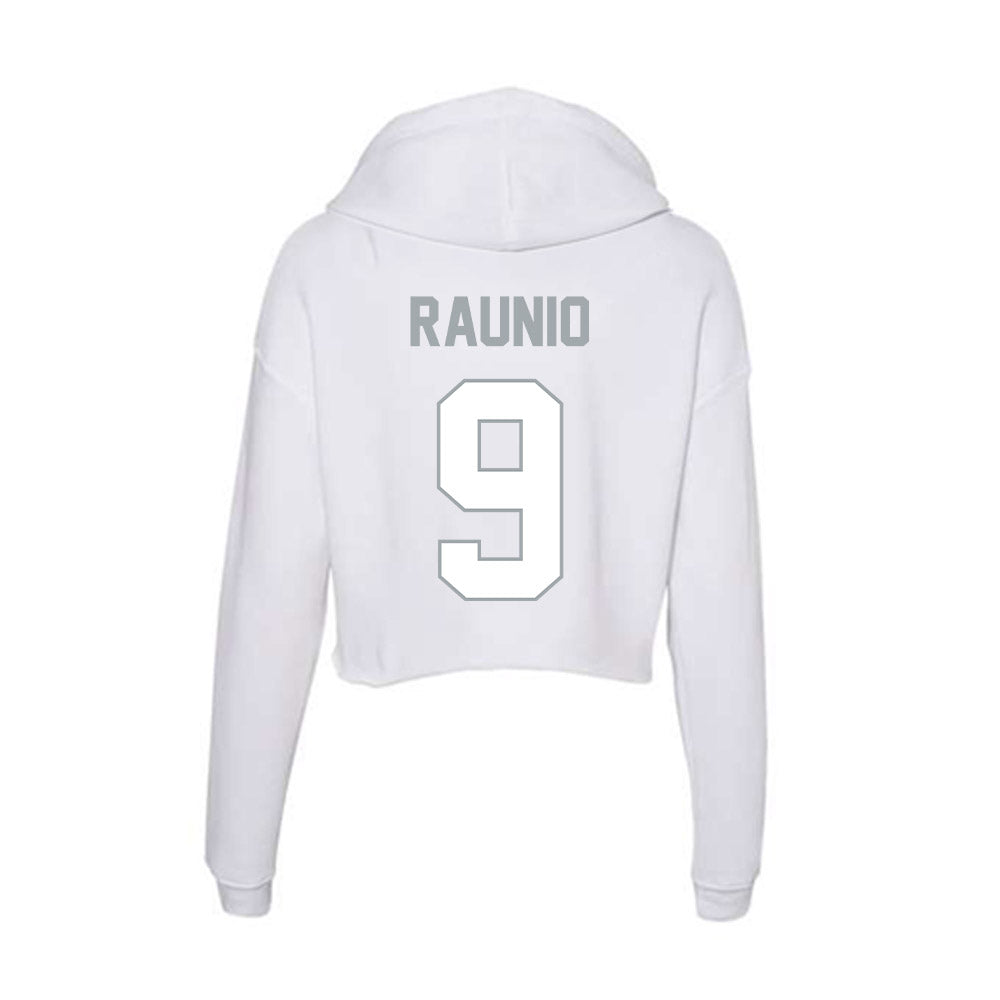 Ohio State - NCAA Women's Ice Hockey : Jenna Raunio - Women's Crop Fleece Hoodie-1