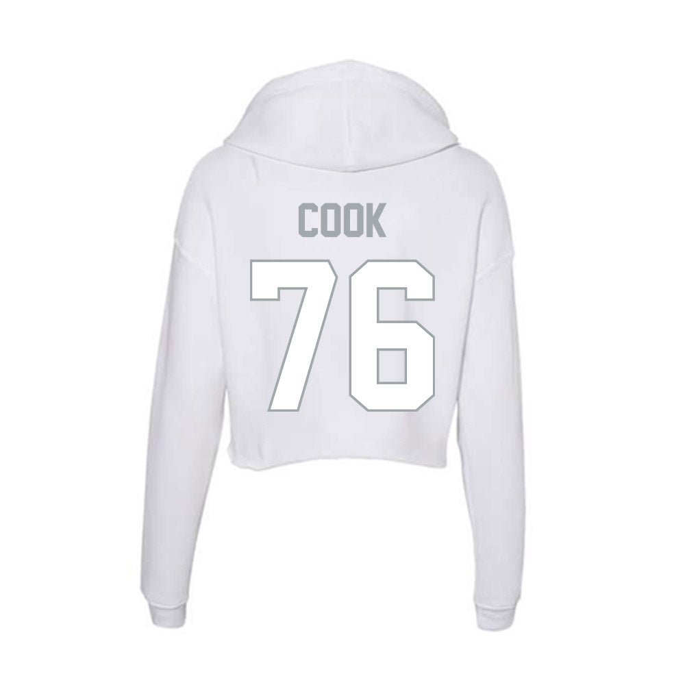 Ohio State - NCAA Football : Jake Cook - Classic Shersey Women's Crop Fleece Hoodie-1