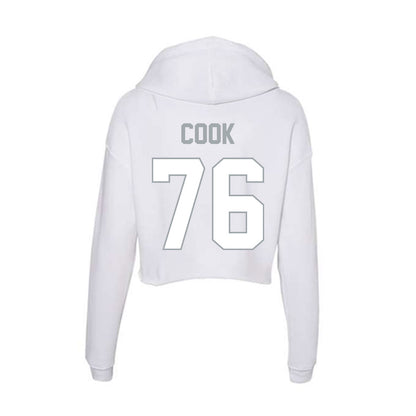 Ohio State - NCAA Football : Jake Cook - Classic Shersey Women's Crop Fleece Hoodie-1