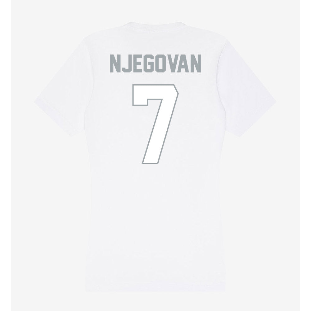 Ohio State - NCAA Men's Basketball : Ivan Njegovan - Women's V-Neck T-Shirt-1