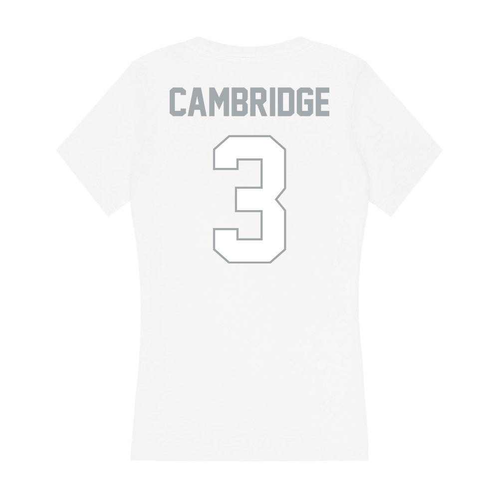 Ohio State - NCAA Women's Basketball : Kennedy Cambridge - Classic Shersey Women's V-Neck T-Shirt-1