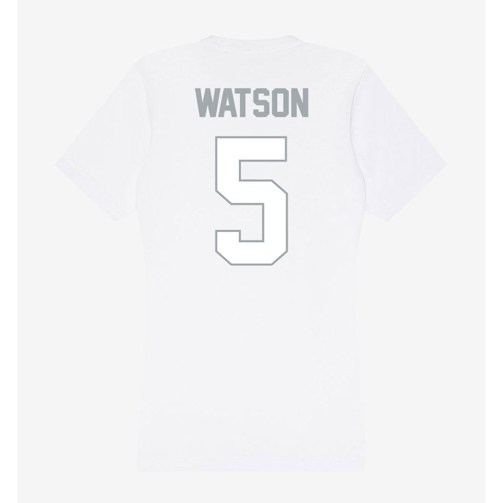 Ohio State - NCAA Women's Basketball : Ava Watson - Classic Shersey Women's V-Neck T-Shirt-1