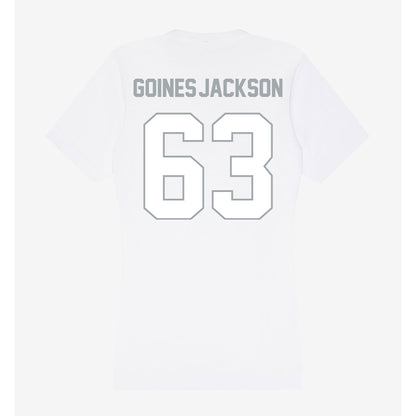 Ohio State - NCAA Football : Julian Goines-Jackson - Women's V-Neck T-Shirt-1
