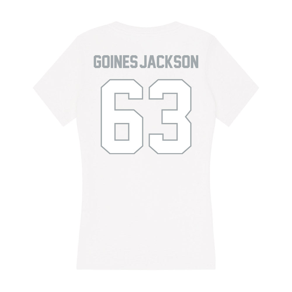 Ohio State - NCAA Football : Julian Goines-Jackson - Classic Shersey Women's V-Neck T-Shirt-1