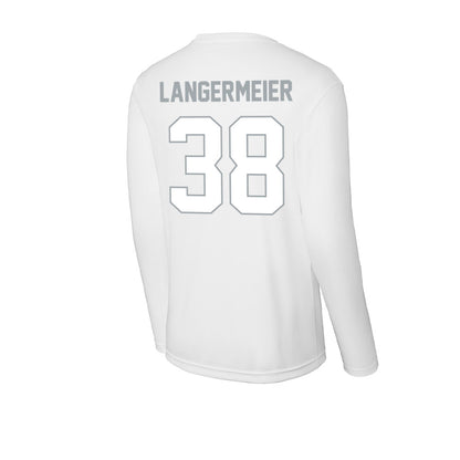 Ohio State - NCAA Men's Lacrosse : Greg Langermeier - Activewear Long Sleeve T-Shirt-1
