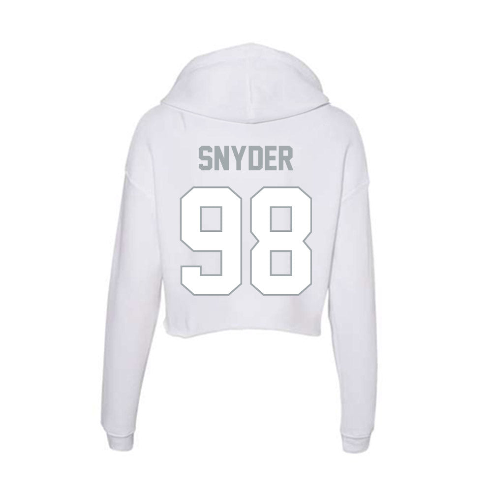 Ohio State - NCAA Football : Austin Snyder - Classic Shersey Women's Crop Fleece Hoodie-1