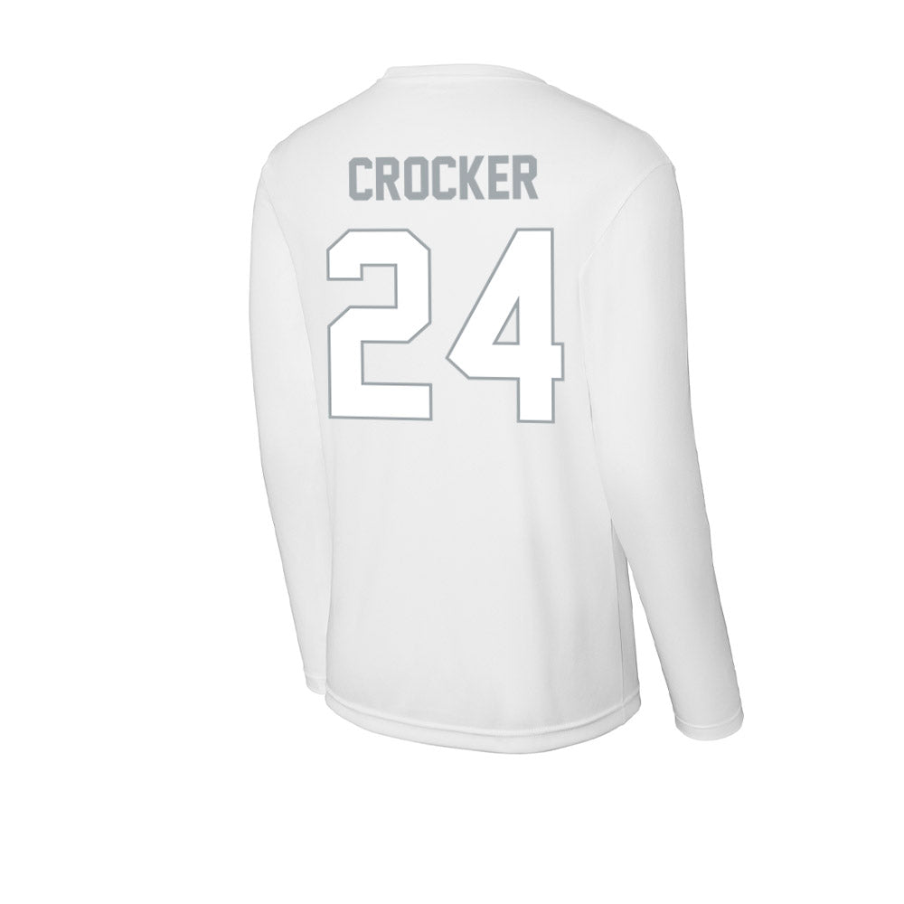 Ohio State - NCAA Men's Ice Hockey : Niall Crocker - Activewear Long Sleeve T-Shirt-1