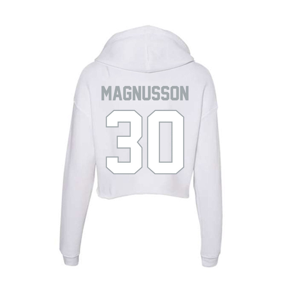 Ohio State - NCAA Men's Soccer : Siggi Magnusson - Classic Shersey Women's Crop Fleece Hoodie-1