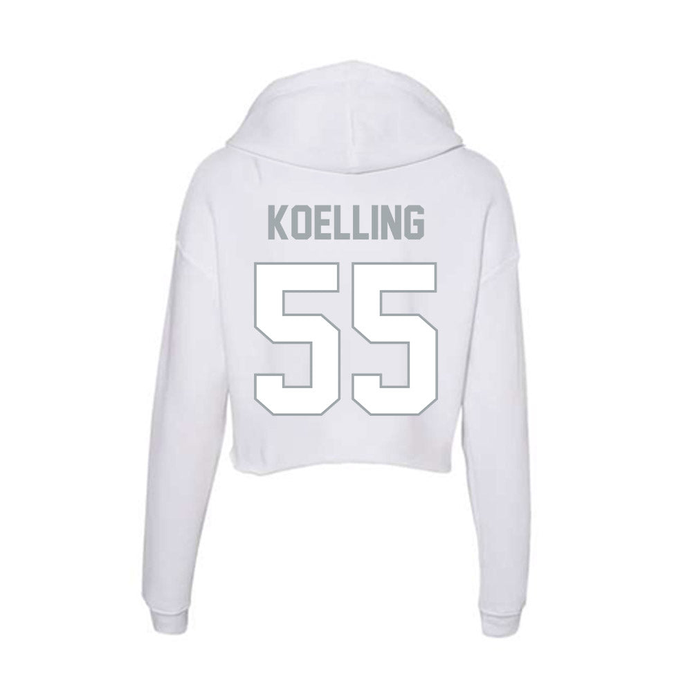 Ohio State - NCAA Baseball : Alex Koelling - Classic Shersey Women's Crop Fleece Hoodie-1