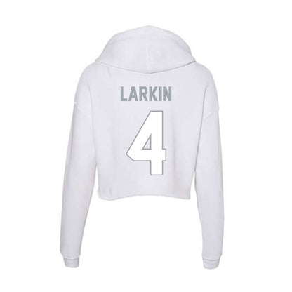 Ohio State - NCAA Men's Ice Hockey : John Larkin - Classic Shersey Women's Crop Fleece Hoodie-1