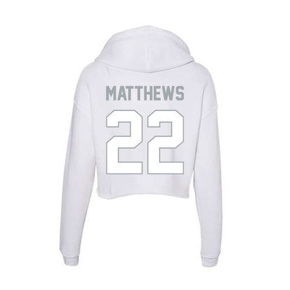 Ohio State - NCAA Women's Ice Hockey : Sloane Matthews - Classic Shersey Women's Crop Fleece Hoodie-1