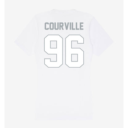 Ohio State - NCAA Football : Jackson Courville - Women's V-Neck T-Shirt-1