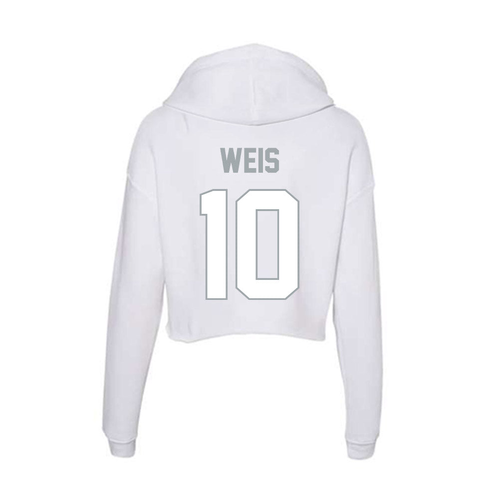 Ohio State - NCAA Men's Ice Hockey : Thomas Weis - Classic Shersey Women's Crop Fleece Hoodie-1