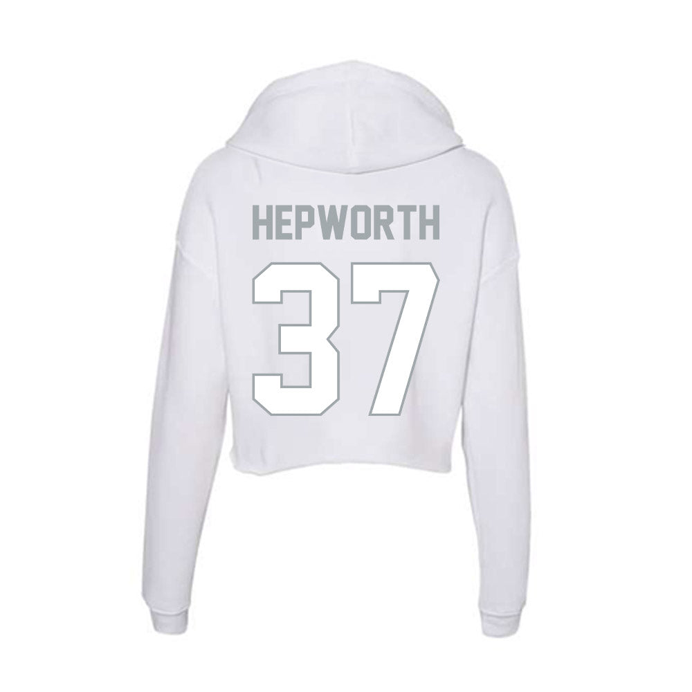 Ohio State - NCAA Men's Lacrosse : Zach Hepworth - Classic Shersey Women's Crop Fleece Hoodie-1