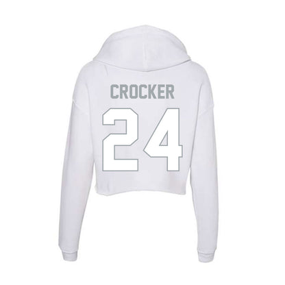 Ohio State - NCAA Men's Ice Hockey : Niall Crocker - Women's Crop Fleece Hoodie-1