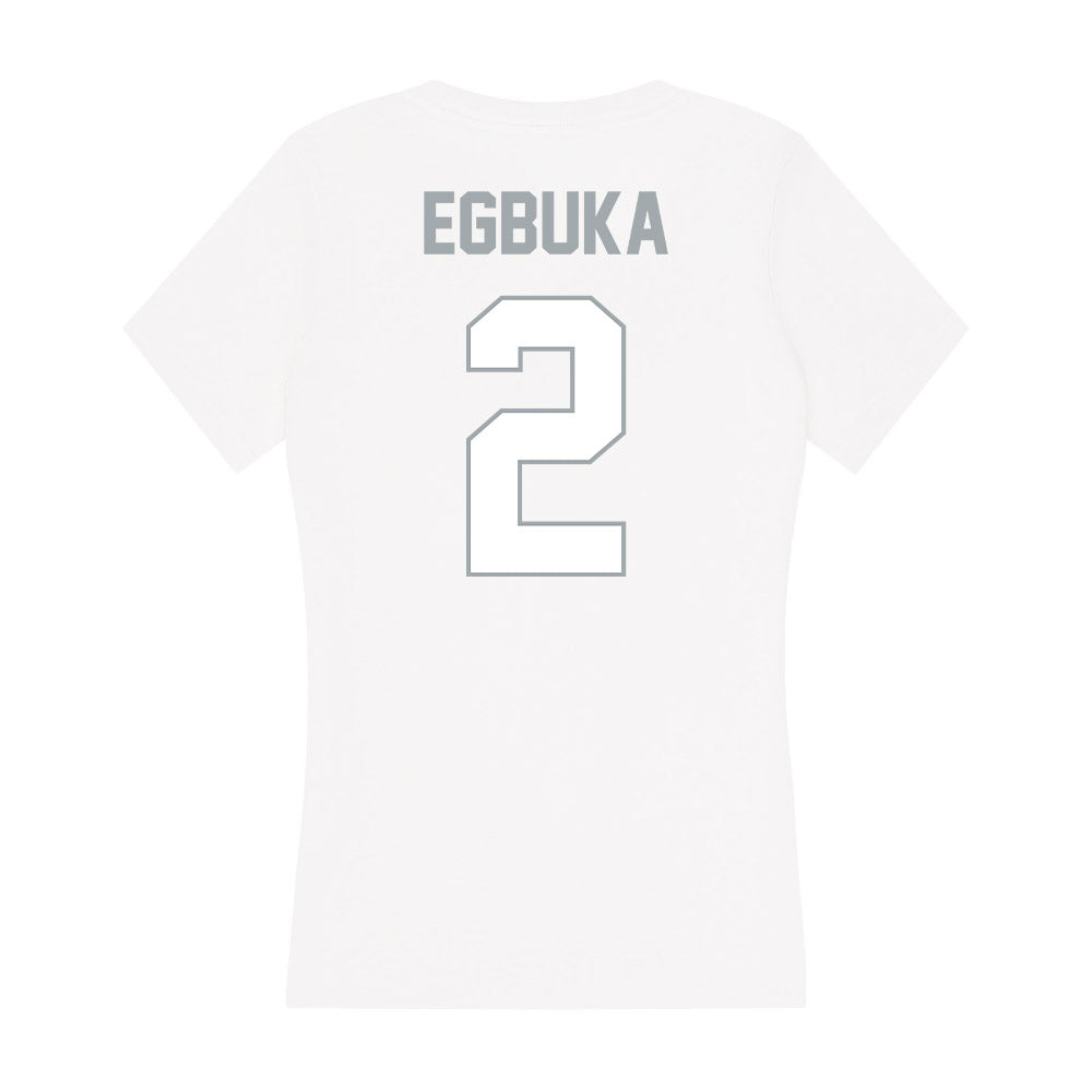 Ohio State - NCAA Football : Emeka Egbuka - Classic Shersey Women's V-Neck T-Shirt-1