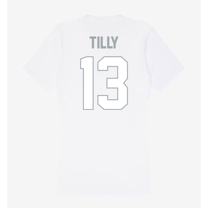 Ohio State - NCAA Men's Basketball : Christoph Tilly - Women's V-Neck T-Shirt-1