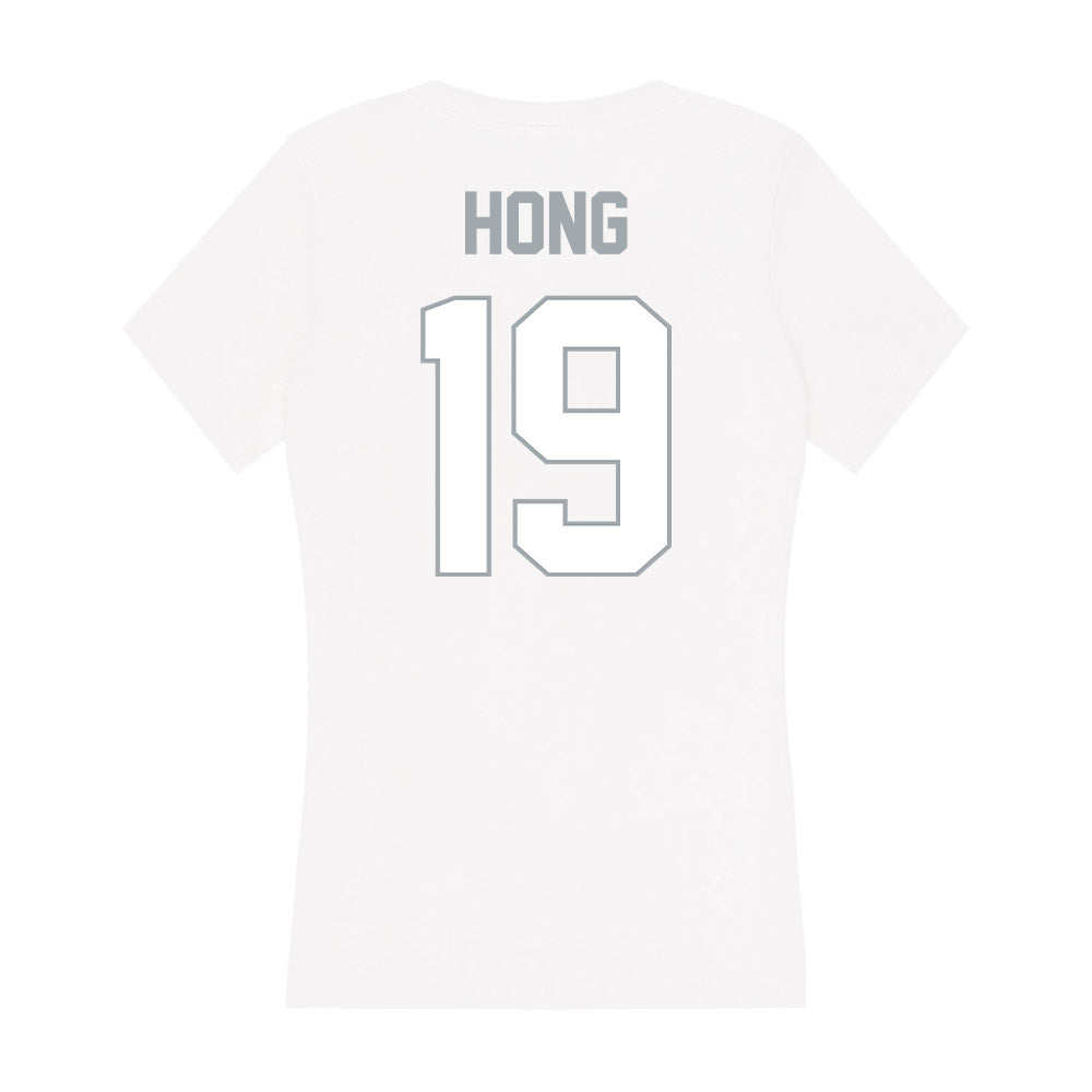 Ohio State - NCAA Men's Ice Hockey : James Hong - Classic Shersey Women's V-Neck T-Shirt-1
