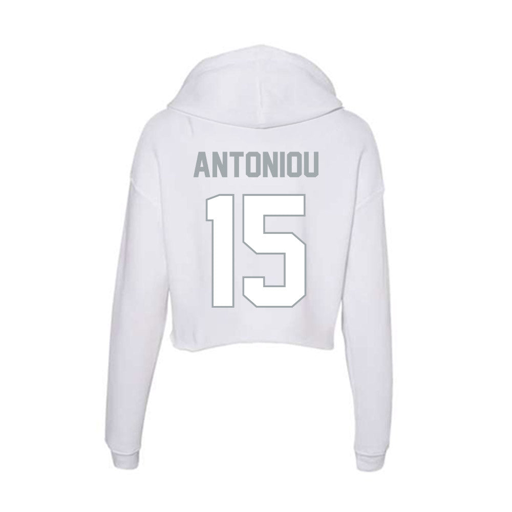 Ohio State - NCAA Men's Lacrosse : Zachary Antoniou - Classic Shersey Women's Crop Fleece Hoodie-1