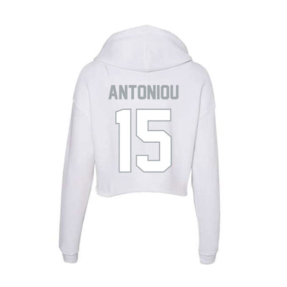 Ohio State - NCAA Men's Lacrosse : Zachary Antoniou - Classic Shersey Women's Crop Fleece Hoodie-1