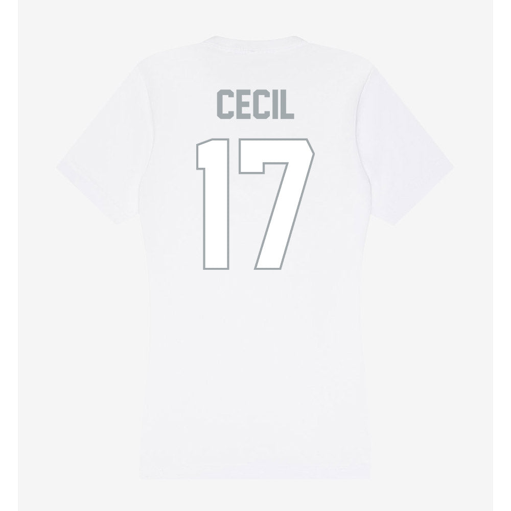 Ohio State - NCAA Baseball : Jack Cecil - Women's V-Neck T-Shirt-1