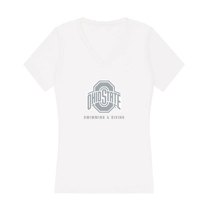 Ohio State - NCAA Women's Swimming & Diving : Michelle Mazzara - Classic Shersey Women's V-Neck T-Shirt-0