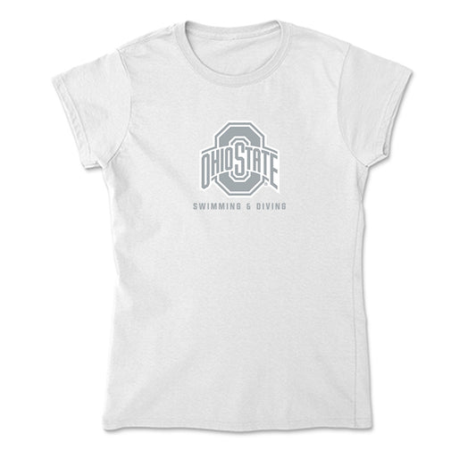 Ohio State - NCAA Men's Swimming & Diving : Gherman Prudnikau - Soft Style Women’s T-Shirt-0