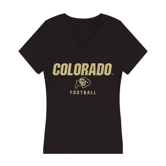 Colorado - NCAA Football : DJ McKinney - Women's V-Neck T-Shirt-0