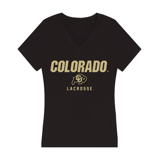 Colorado - NCAA Women's Lacrosse : Jaimey Hill - Women's V-Neck T-Shirt-0