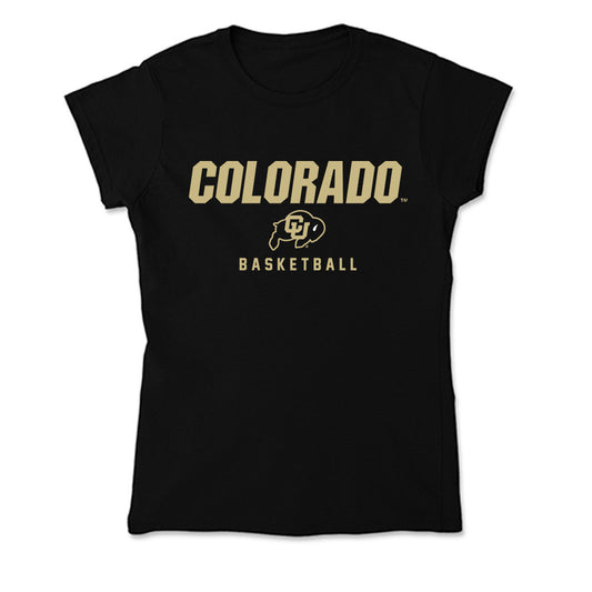 Colorado - NCAA Men's Basketball : Andrew Crawford - Soft Style Women’s T-Shirt-0