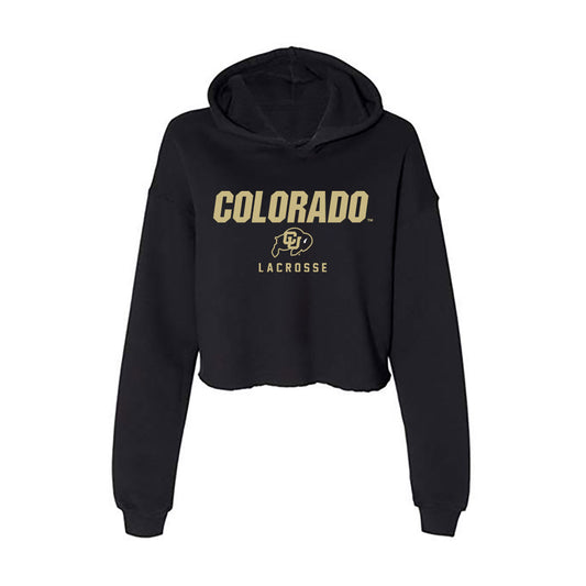 Colorado - NCAA Women's Lacrosse : Jaimey Hill - Women's Crop Fleece Hoodie-0