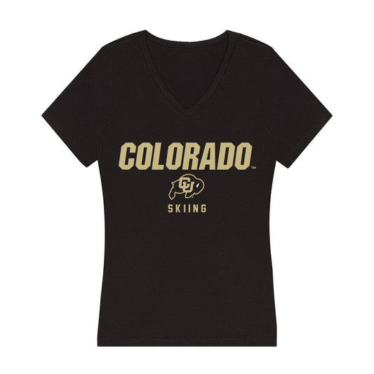 Colorado - NCAA Skiing : Ashley Campbell - Women's V-Neck T-Shirt-0