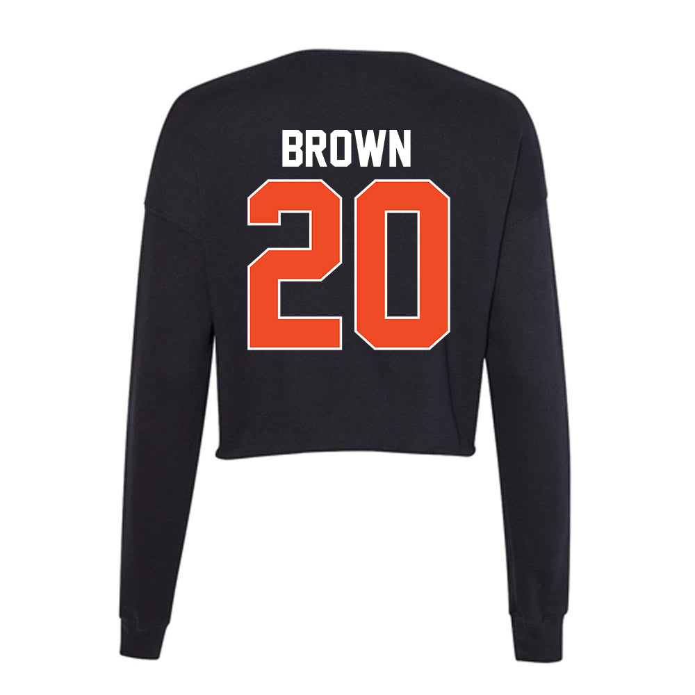 Florida - NCAA Men's Basketball : Isaiah Brown - Women's Cropped Crew Fleece-1