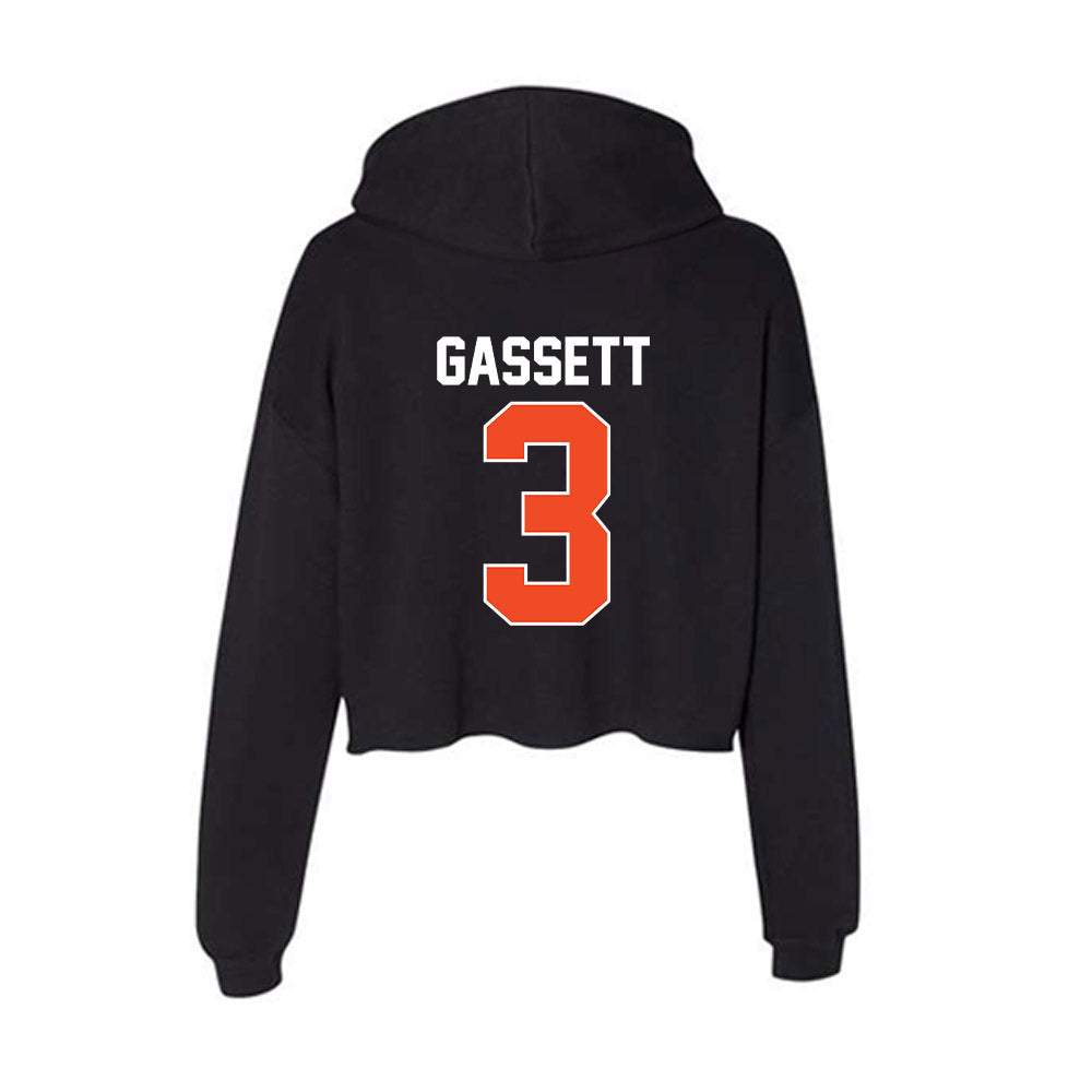 Florida - NCAA Women's Basketball : Alexia Gassett - Women's Crop Fleece Hoodie-1