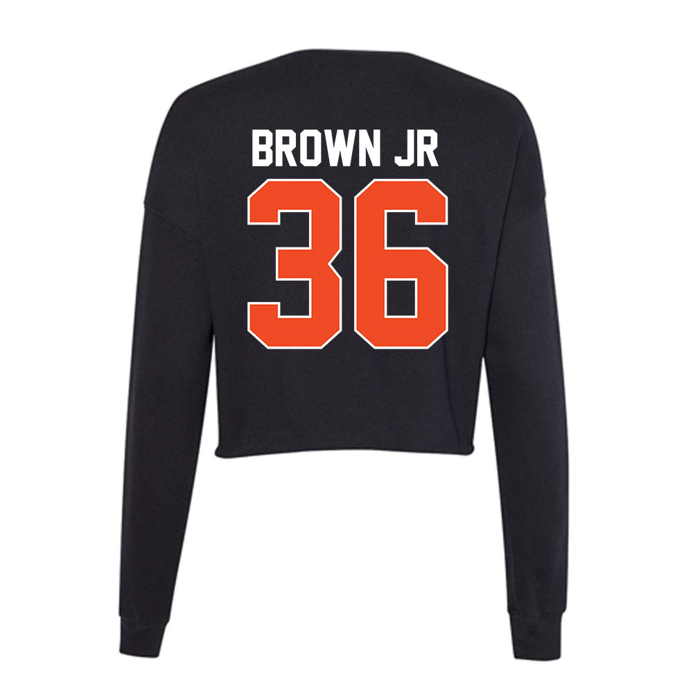 Florida - NCAA Football : Vincent Brown Jr - Women's Cropped Crew Fleece-1