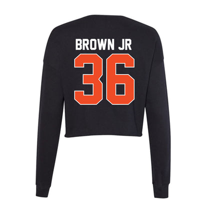 Florida - NCAA Football : Vincent Brown Jr - Women's Cropped Crew Fleece-1