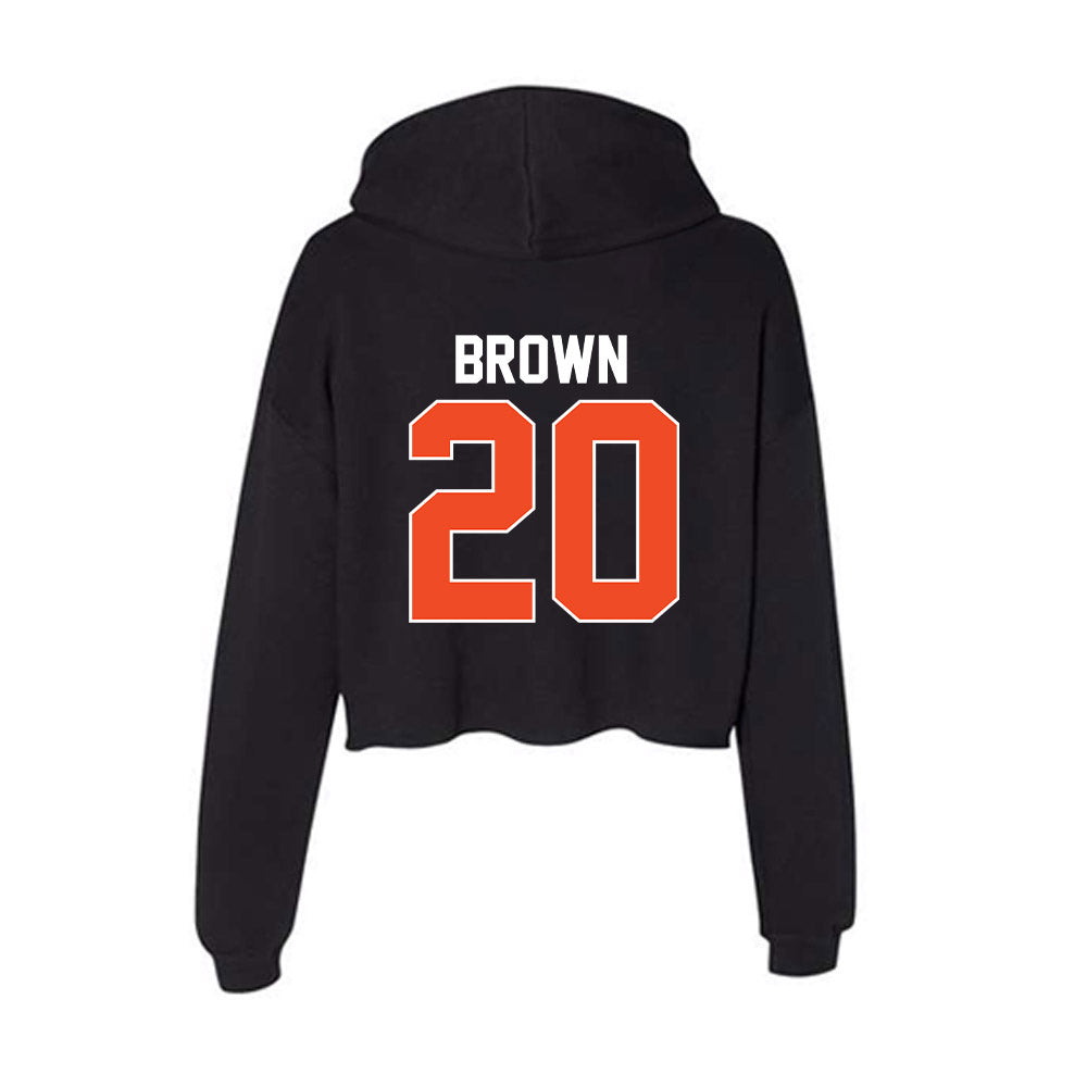 Florida - NCAA Men's Basketball : Isaiah Brown - Women's Crop Fleece Hoodie-1