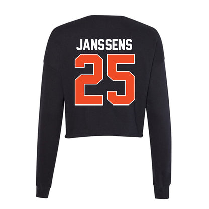 Florida - NCAA Baseball : niko janssens - Women's Cropped Crew Fleece-1