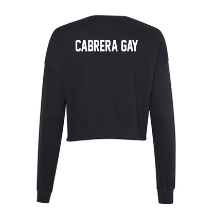 Florida - NCAA Men's Track & Field : Leikel Cabrera Gay - Women's Cropped Crew Fleece-1