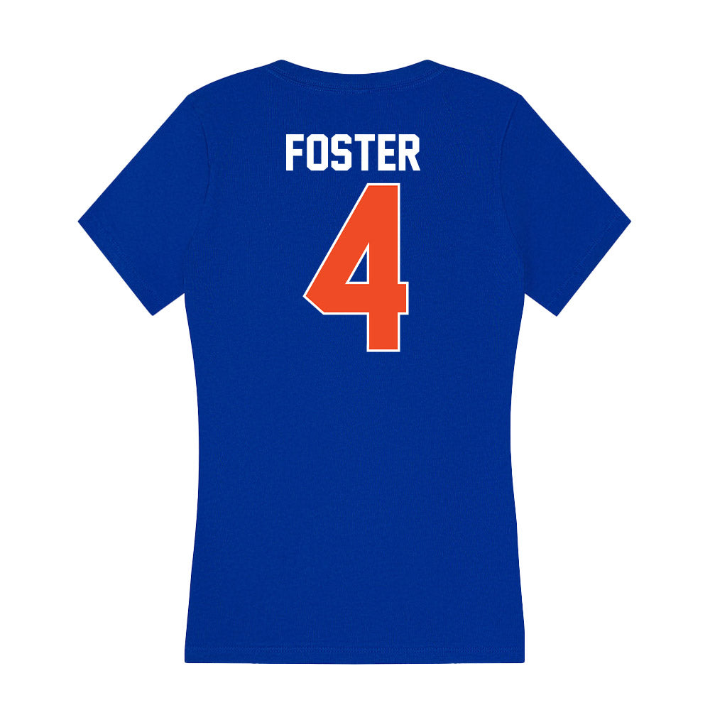 Florida - NCAA Football : Teddy Foster - Women's V-Neck T-Shirt-1