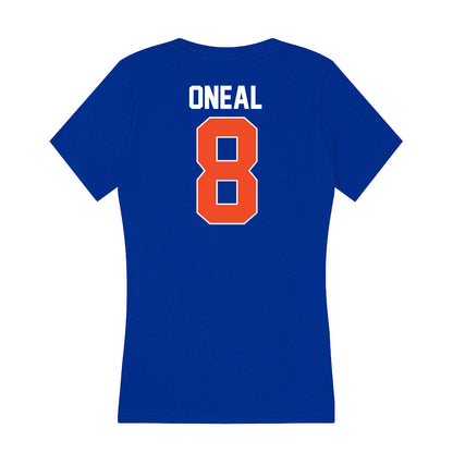 Florida - NCAA Women's Basketball : Mearah Oneal - Women's V-Neck T-Shirt-1