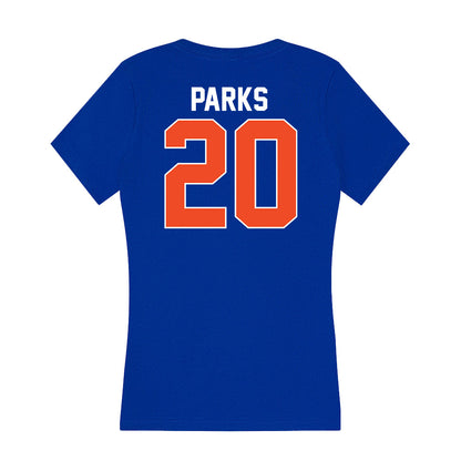 Florida - NCAA Women's Volleyball : Taylor Parks - Women's V-Neck T-Shirt-1