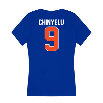 Florida - NCAA Men's Basketball : Rueben Chinyelu - Women's V-Neck T-Shirt-1