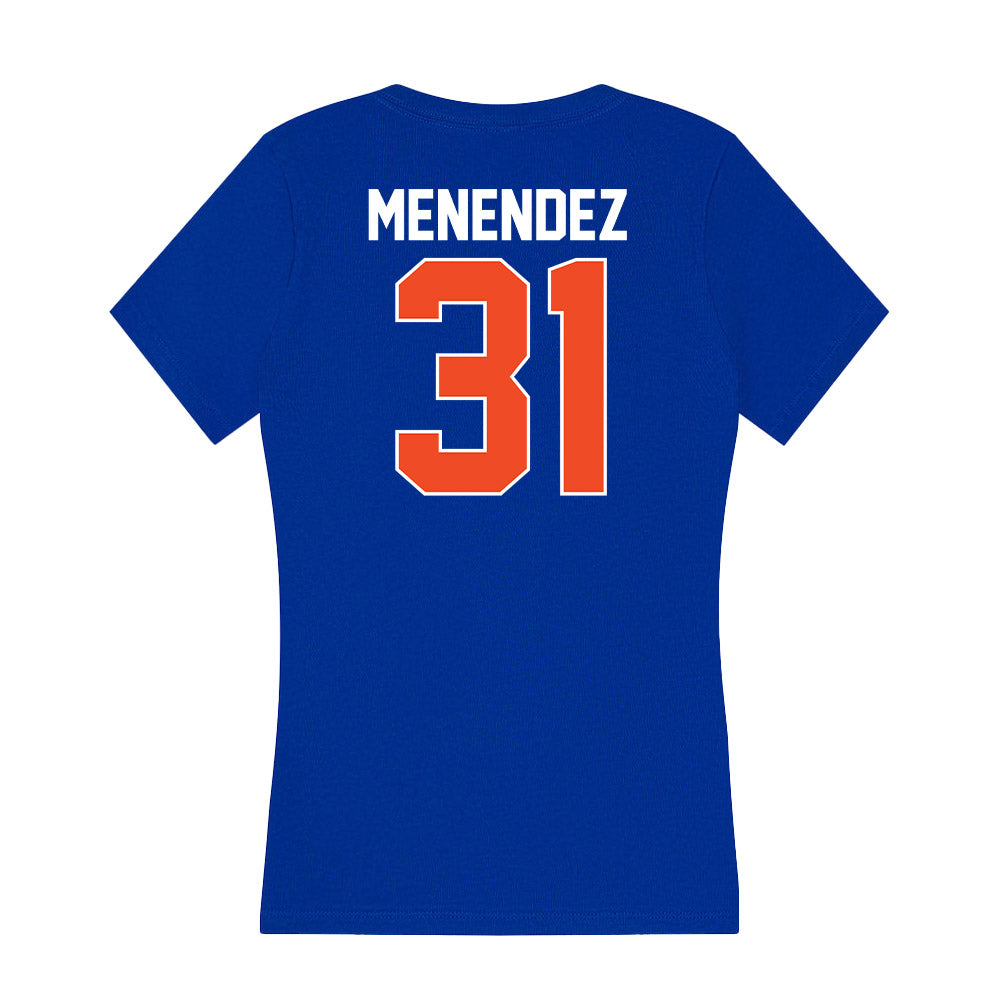 Florida - NCAA Baseball : Frank Menendez - Women's V-Neck T-Shirt-1