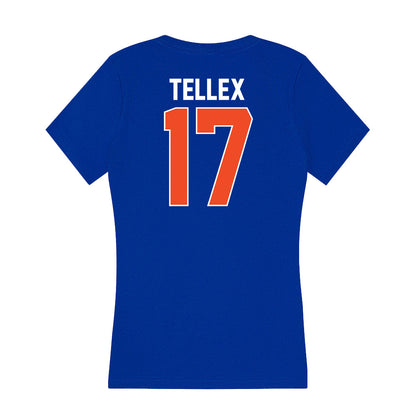 Florida - NCAA Women's Soccer : Delaney Tellex - Women's V-Neck T-Shirt-1