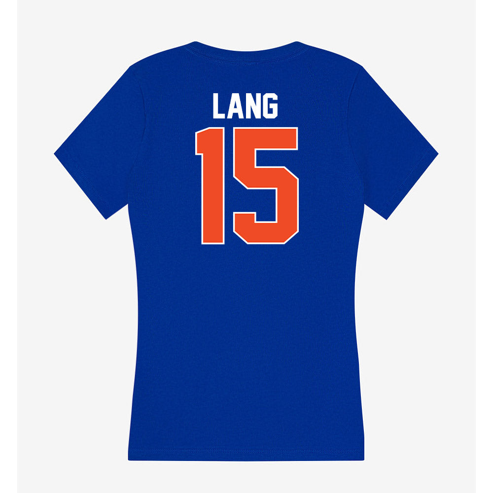 Florida - NCAA Women's Soccer : Addy Lang - Women's V-Neck T-Shirt-1