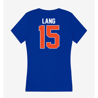 Florida - NCAA Women's Soccer : Addy Lang - Women's V-Neck T-Shirt-1